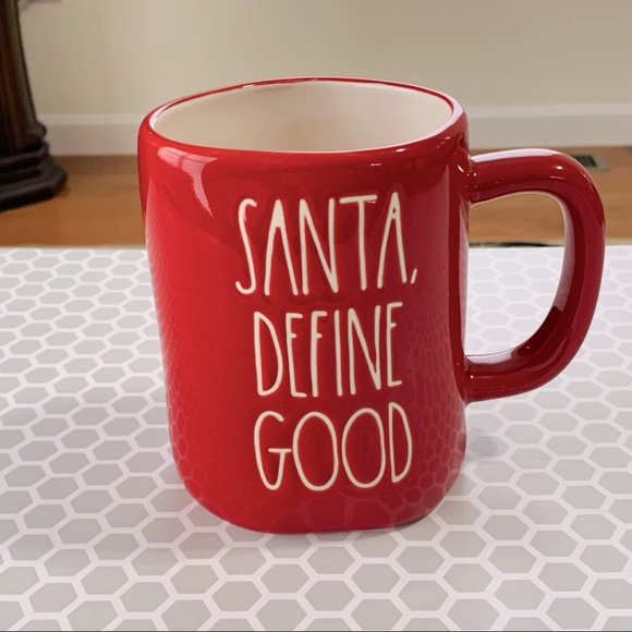 Rae Dunn Other - Rae Dunn SANTA, DEFINE GOOD red mug
